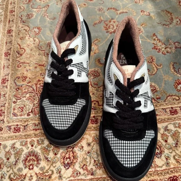 Fendi Black and White Sneakers
